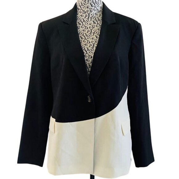 Scoop Women's Color Block Blazer Size Large 12-14 - Picture 4 of 9